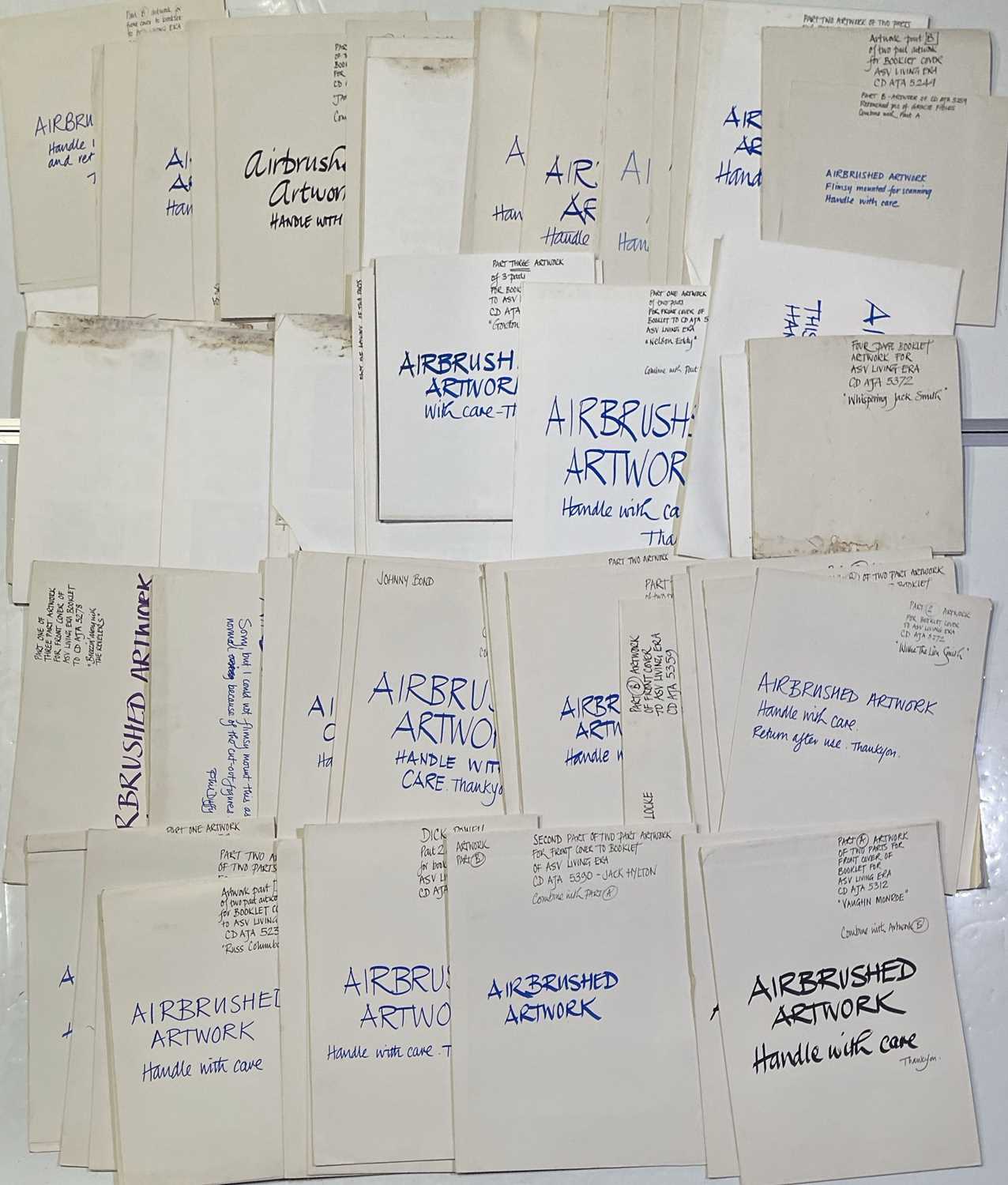 Lot 64 - ORIGINAL LP ARTWORK - DESIGNS / HAND DRAWN SKETCHES AND MORE.