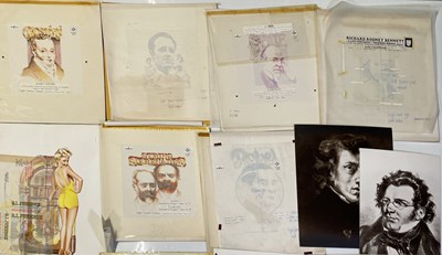 Lot 71 - ORIGINAL LP ARTWORK - DESIGNS / HAND DRAWN SKETCHES AND MORE.