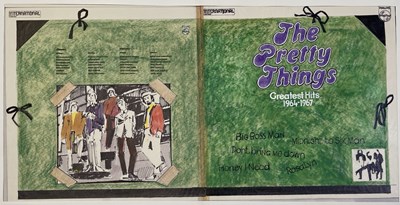 Lot 75 - ORIGINAL LP ARTWORK - DESIGNS / HAND DRAWN SKETCHES AND MORE INC PRETTY THINGS / JOHNNY CASH.