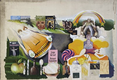 Lot 75 - ORIGINAL LP ARTWORK - DESIGNS / HAND DRAWN SKETCHES AND MORE INC PRETTY THINGS / JOHNNY CASH.