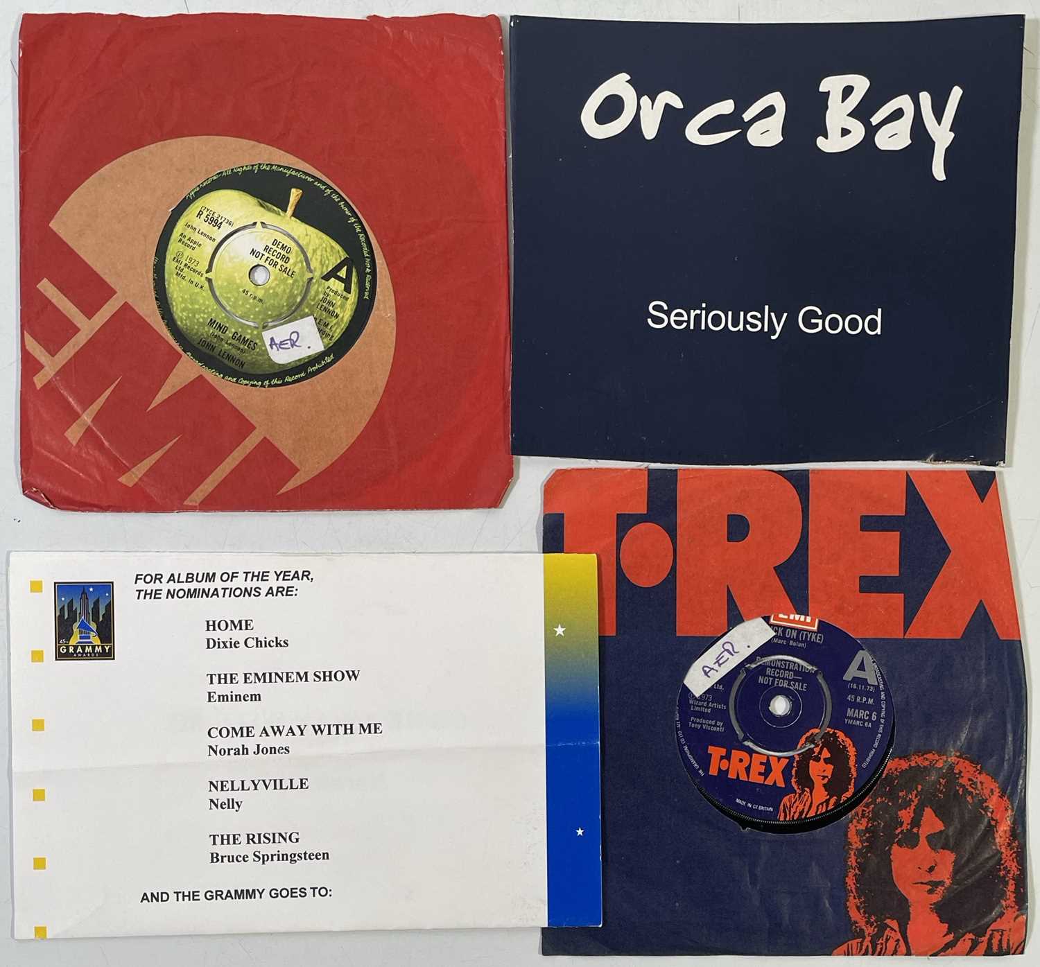 Lot 78 - THE GRAMMY AWARDS - AN ORIGINAL AWARDS USED WINNER REVEAL CARD FOR 'ALBUM OF THE YEAR' 2002