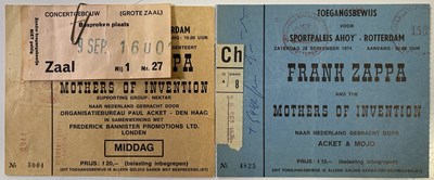 Lot 142 - JANIS JOPLIN / JEFFERSON AIRPLANE / FRANK ZAPPA - RARE DUTCH PROGRAMMES/TICKETS ETC.