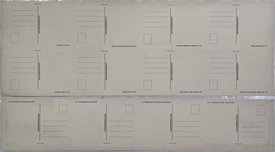 Lot 80 - LARGE QUANTITY OF UNCUT POSTCARDS - JOY DIVISION / SEX PISTOLS / BAUHAUS / DOORS AND MORE.