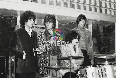 Lot 536 - PINK FLOYD / SYD BARRETT - 1967 STOCKHOLM CONCERT PHOTOS WITH COPYRIGHT AND LARGE QTY SIGNED PRINTS.
