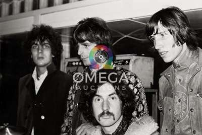 Lot 536 - PINK FLOYD / SYD BARRETT - 1967 STOCKHOLM CONCERT PHOTOS WITH COPYRIGHT AND LARGE QTY SIGNED PRINTS.