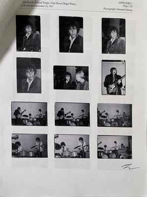 Lot 536 - PINK FLOYD / SYD BARRETT - 1967 STOCKHOLM CONCERT PHOTOS WITH COPYRIGHT AND LARGE QTY SIGNED PRINTS.