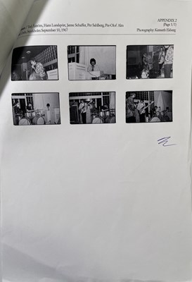 Lot 536 - PINK FLOYD / SYD BARRETT - 1967 STOCKHOLM CONCERT PHOTOS WITH COPYRIGHT AND LARGE QTY SIGNED PRINTS.