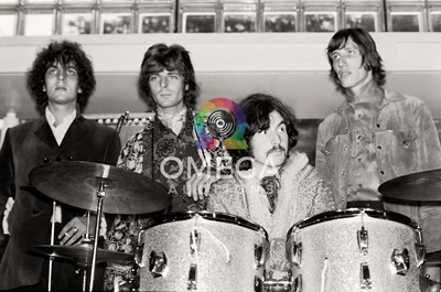 Lot 536 - PINK FLOYD / SYD BARRETT - 1967 STOCKHOLM CONCERT PHOTOS WITH COPYRIGHT AND LARGE QTY SIGNED PRINTS.