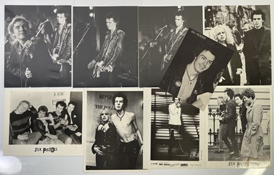 Lot 657 - THE SEX PISTOLS - GROUP OF ORIGINAL PRESS PHOTOGRAPHS INC SOME BY KEVIN CUMMINS.