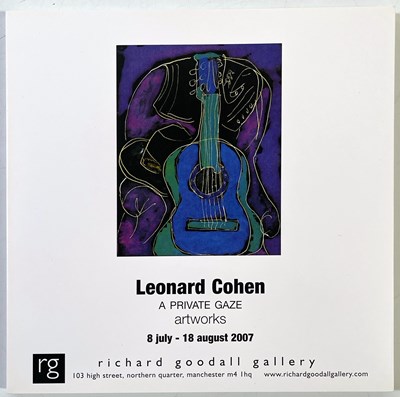 Lot 297 - LEONARD COHEN - A SIGNED 2007 EXHIBITION CATALOGUE.
