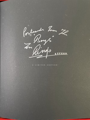Lot 127 - THE BEATLES - GENESIS PUBLICATIONS - POSTCARDS FROM THE BOYS - RINGO STARR SIGNED BOOK.
