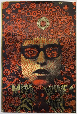 Lot 453 - BOB DYLAN - BLOWIN' IN THE MIND - ORIGINAL MARTIN SHARP 1967 POSTER.