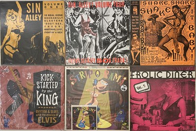Lot 1153 - R&B / BURLESQUE / STRIP / ROCKABILLY COMPS - LP COLLECTION