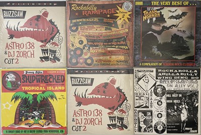 Lot 1157 - TRASH HORROR / ROCKABILLY / EXOTICA / PRIMITIVE COMPS - LP COLLECTION