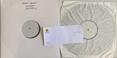 Lot 98 - SANDY DENNY WHITE LABEL TEST PRESSING.