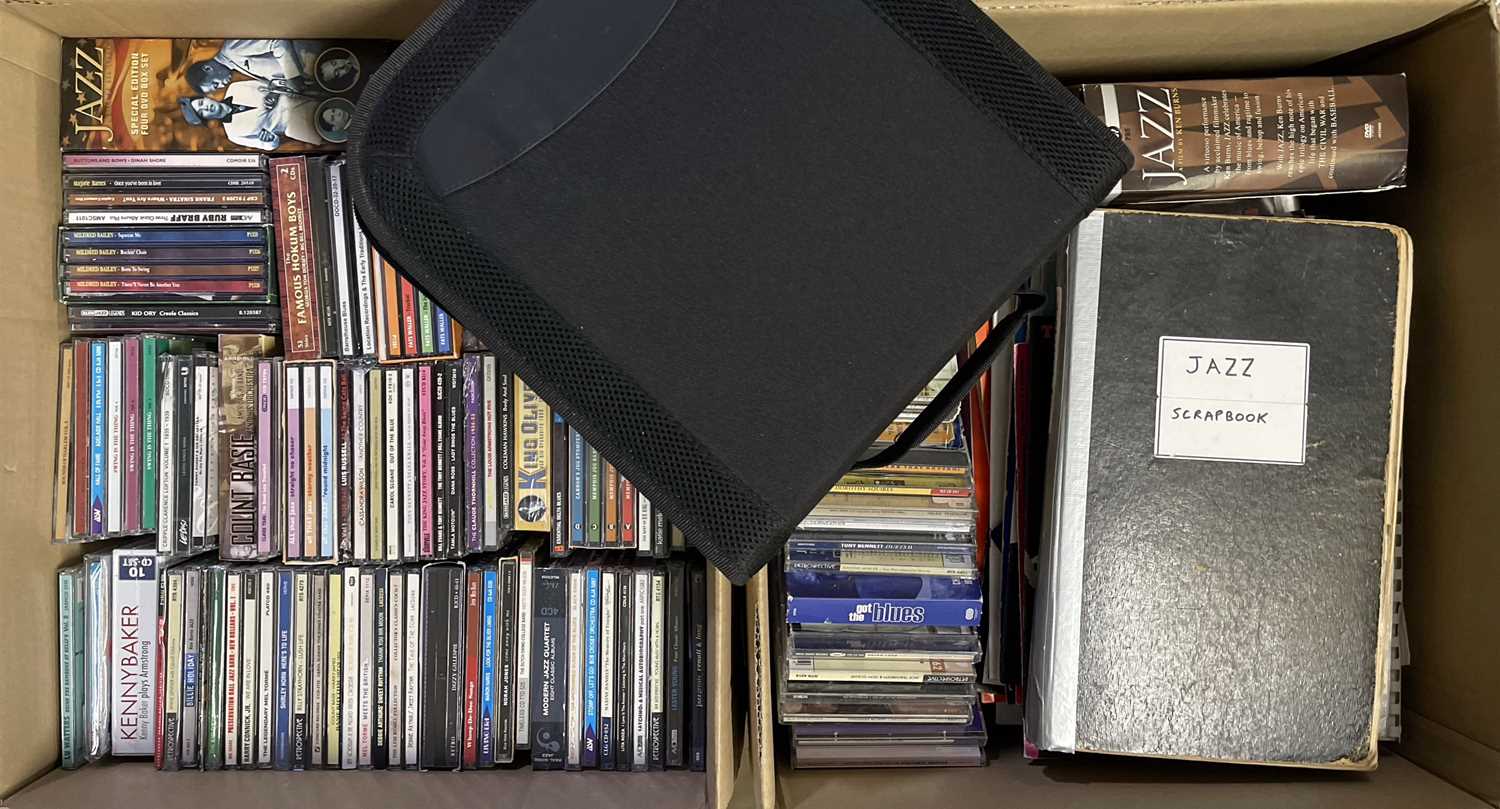 Lot 88 - JAZZ - PROGRAMMES/SCRAPBOOK/CDS/DVDS ETC.