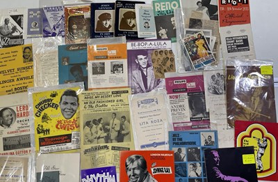 Lot 89 - MUSIC MEMORABILIA INC PROGRAMMES/BOOKS/HANDBILLS.