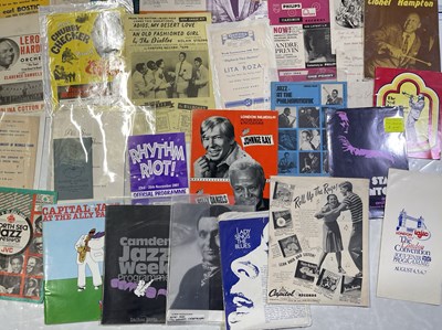 Lot 89 - MUSIC MEMORABILIA INC PROGRAMMES/BOOKS/HANDBILLS.