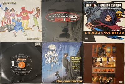 Lot 1230 - 12" HIP-HOP, RAP, GANGSTA 90'S 00'S - RZA, JURU, WU-TANG. LARGE COLLECTION