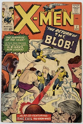 Lot 121 - MARVEL COMICS - X-MEN #7 - 'RETURN OF THE BLOB' (1964).