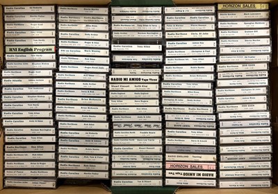 Lot 92 - RADIO CAROLINE - LARGE COLLECTION OF TAPES, BOOKS AND MEMORABILIA.