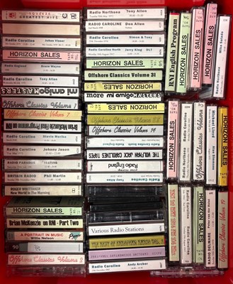 Lot 92 - RADIO CAROLINE - LARGE COLLECTION OF TAPES, BOOKS AND MEMORABILIA.