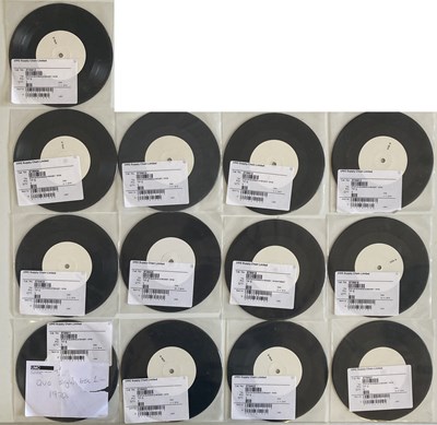 Lot 104 - STATUS QUO 1970S SINGLE BOXSET - WHITE LABEL TEST PRESSINGS.