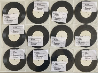 Lot 106 - STATUS QUO 1980S SINGLE BOX WHITE LABEL TEST PRESSINGS.