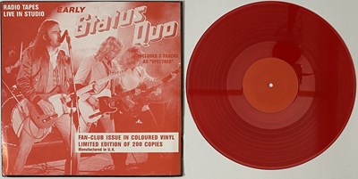 Lot 145 - STATUS QUO - BBC STUDIO/RADIO TAPES 'FAN-CLUB' RED VINYL