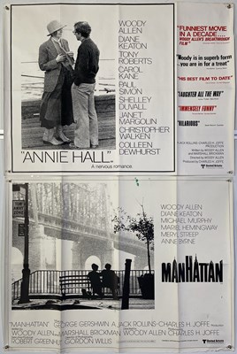 Lot 269 - WOODY ALLEN - ANNIE HALL (1977) / MANHATTAN (1979) - PAIR OF ORIGINAL UK QUAD POSTERS.