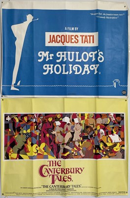 Lot 274 - PIER PAOLO PASOLINI / JACQUES TATI - PAIR OF ORIGINAL UK QUAD POSTERS.