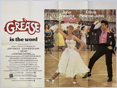 Lot 278 - GREASE (1978) ORIGINAL UK QUAD POSTER.