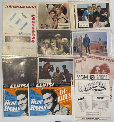 Lot 64 - MUSIC/MUSIC RELATED FILMS INC ZABRISKIE POINT / ELVIS PRESLEY / WOODSTOCK / MAGIC CHRISTIAN - PROMO ITEMS INC STILLS /PRESS BOOKS.