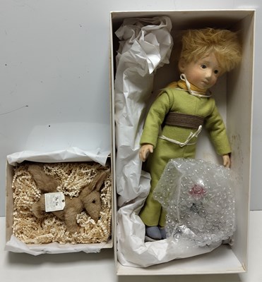 Lot 51 - R. JOHN WRIGHT THE LITTLE PRINCE AVIATOR AND THE FOX FELT DOLLS