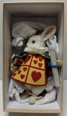 Lot 55 - R. JOHN WRIGHT WHITE RABBIT QUEEN'S COURT LIMITED EDITION FELT DOLL