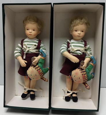 Lot 88 - R JOHN WRIGHT PACK OF 2 'COLE' DOLLS