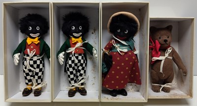 Lot 93 - R JOHN WRIGHT COLLECTORS CLUB - MR AND MISS GOLLIWOGG & TEDDY BEAR