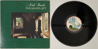 Lot 261 - NICK DRAKE - FIVE LEAVES LEFT LP (PINK RIM REISSUE IN ORIGINAL SLEEVE) (ILPS-9105)