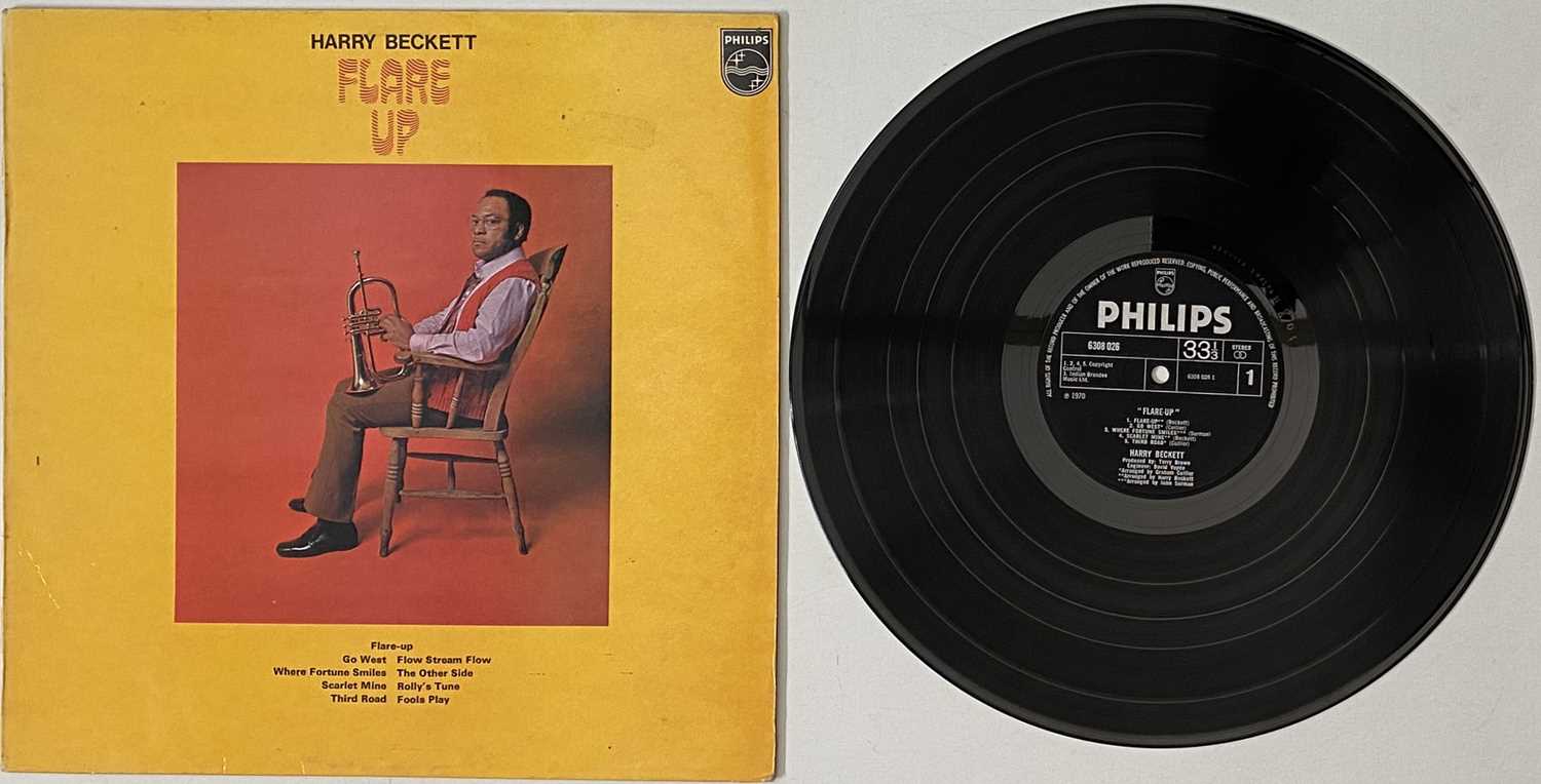 Lot 194 - HARRY BECKETT - FLARE UP - UK 1970 ORIGINAL PRESS. RARE BRITISH JAZZ LP