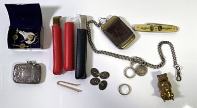 Lot 10 - ASSORTED SILVER, VESTA CASES AND LIGHTERS.