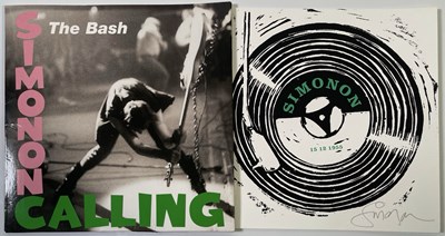 Lot 632 - PUNK - PAUL SIMONON SIGNED LONDON CALLING STYLE BIRTHDAY PRINT.