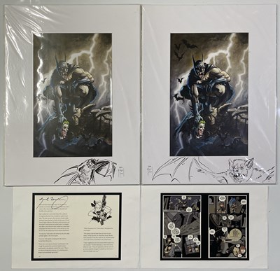 Lot 140 - ARTIST SIGNED COMIC ART INC BATMAN.