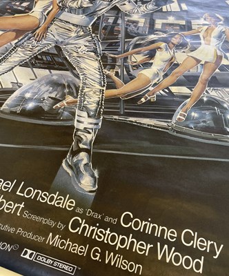 Lot 129 - JAMES BOND MOONRAKER BUS STOP FILM POSTER.