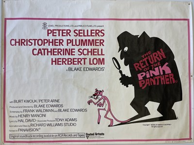 Lot 137 - RETURN OF THE PINK PANTHER ORIGINAL FILM POSTER.