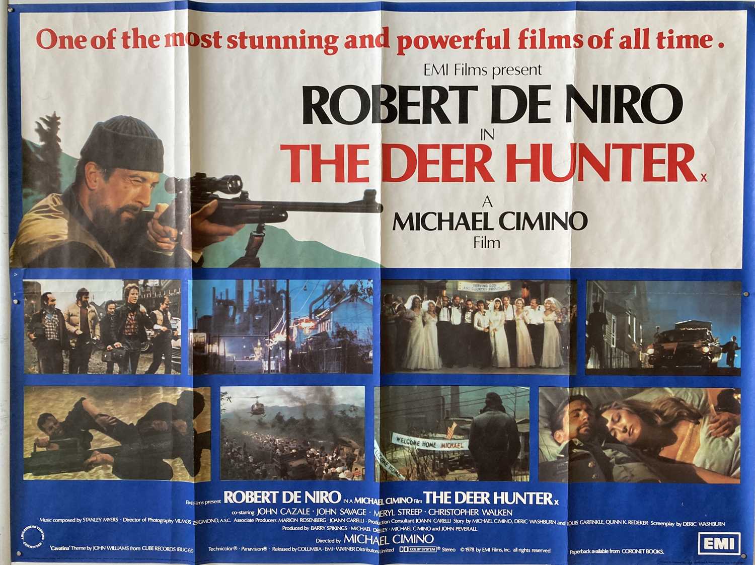 Lot 143 - THE DEER HUNTER ORIGINAL FILM POSTER.