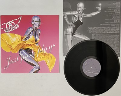 Lot 95 - AEROSMITH - JUST PUSH PLAY LP (EU ORIGINAL PRESSING - COL 501535 1)