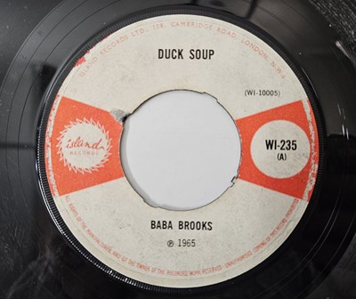 Lot 80 - BABA BROOKS/THE ZODIACS - 'DUCK SOUP/RENEGADE' UK ISLAND 7" 1965
