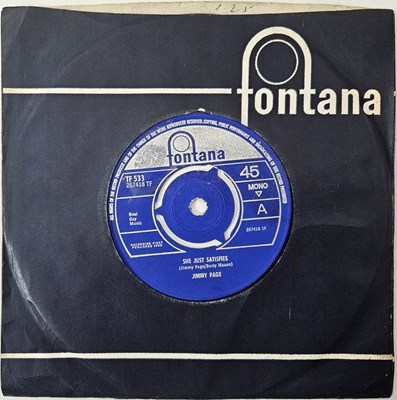 Lot 19 - JIMMY PAGE - 'SHE JUST SATISFIES/KEEP MOVING' 7" UK FONTANA 1965