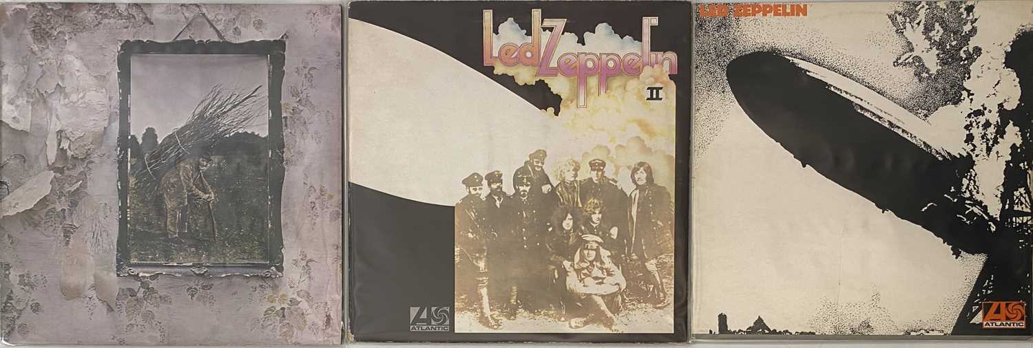 Lot 28 - LED ZEPPELIN UK ATLANTIC 'PLUM LABEL' ALBUMS