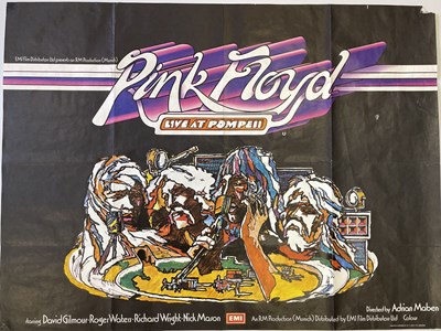 Lot 160 - PINK FLOYD LIVE AT POMPEII UK QUAD POSTER.